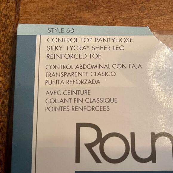 Round the Clock Control Top Pantyhose Size Small Color:  Bone 15.0=C-15 - Picture 5 of 14